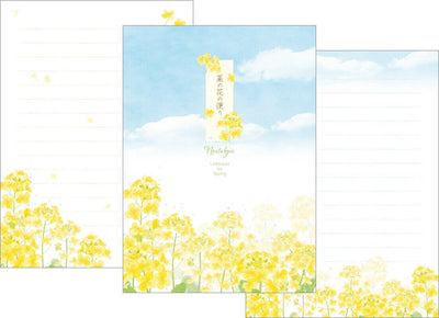 Letter Pad and Envelopes -canola flower-