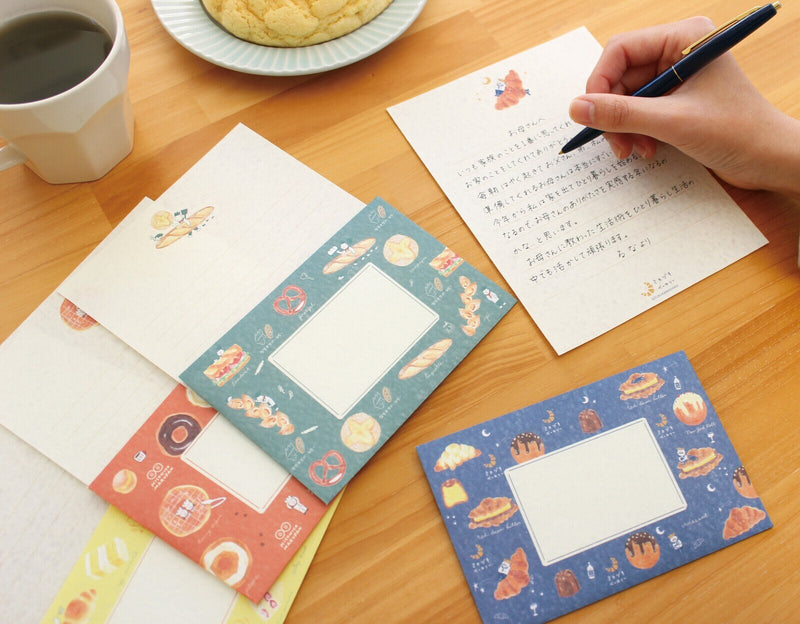 Furukawa Paper Japanese washi letter set / yakitate pan town -Crescent Bakery- /